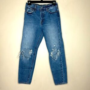 Levi’s | Classic Ripped Knee Buttonfly Red Tab Jeans | Butt Rip Cheeky Pair